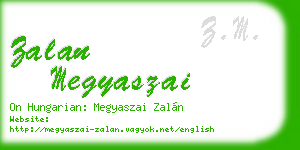 zalan megyaszai business card